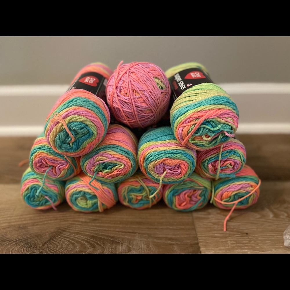 Red Heart Retro Stripes Yarn